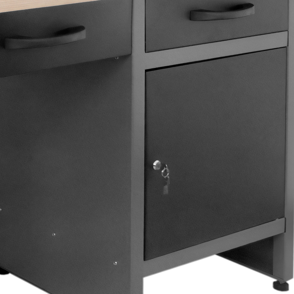 GERMANIA® Werkbank mit 6 Schubladen und Holz-Arbeitsplatte image number 1