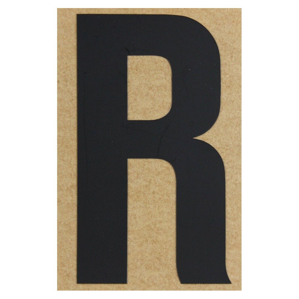 Klebebuchstabe R 100 mm schwarz image number 0