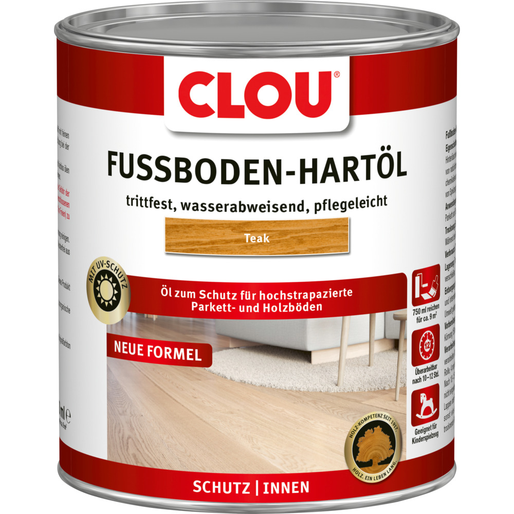 Clou Fußboden-Hartöl teak 750 ml image number 0