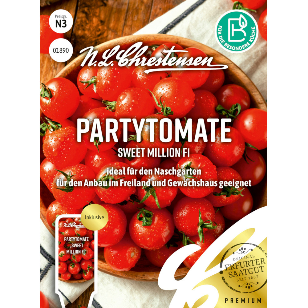 Saatgut Partytomate Sweet Million F1 für ca. 15 Pflanzen
