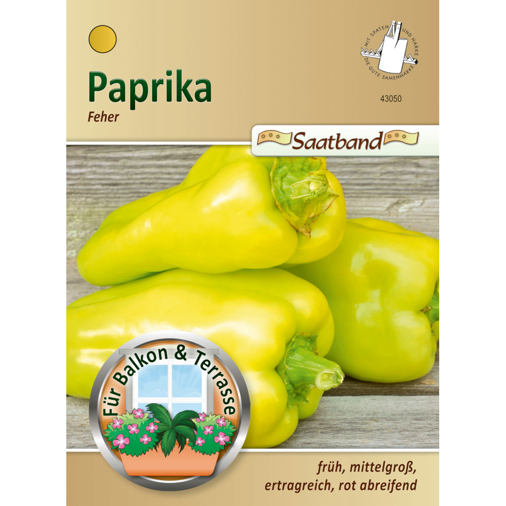Saatband Paprika Feher ca. 2 laufende Meter image number 0