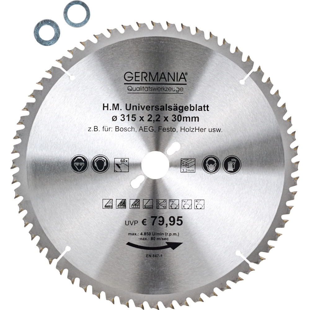 HM Multi-S&auml;geblatt 315x30mm 60 Z&auml;hne universal image number 0