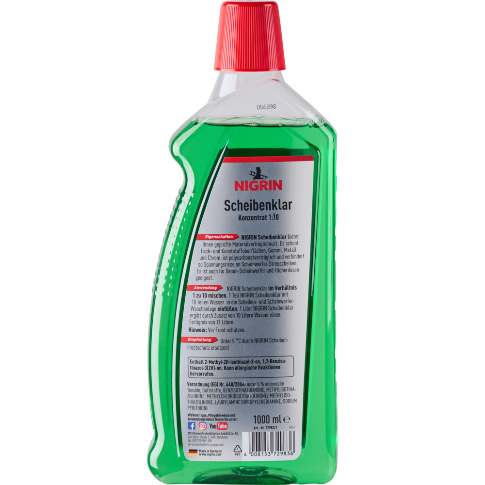 Nigrin Scheibenklar Konzentrat 1:10, 1000 ml, Designer-Duft image number 1