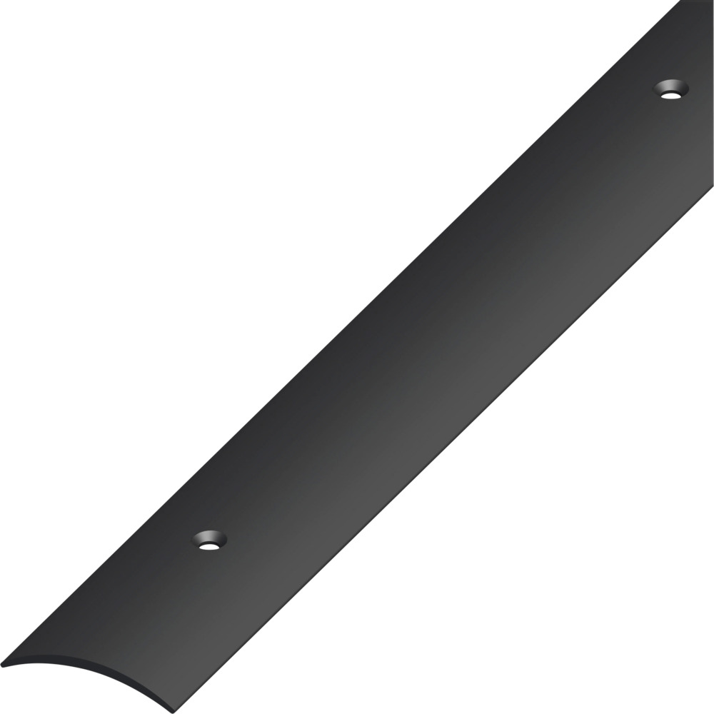 &Uuml;bergangsprofil Kunststoff gew&ouml;lbt 1000 x 30 x 5 mm schwarz gelocht