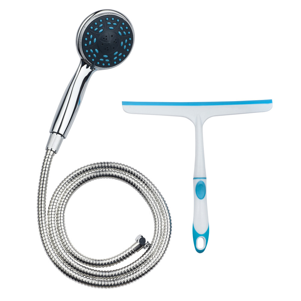 eisl Handbrause-Set mit Brauseschlauch und Duschabzieher