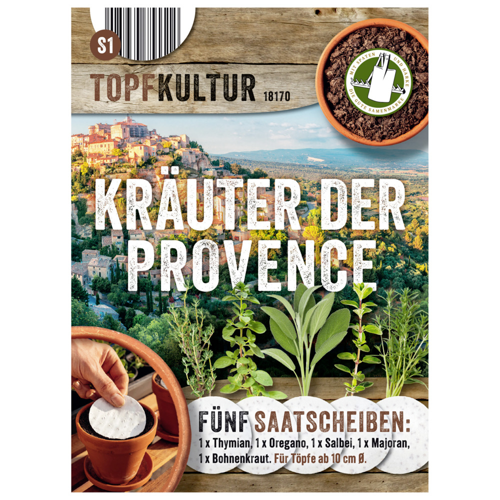 Saatscheiben Kräuter der Provence 5 Scheiben