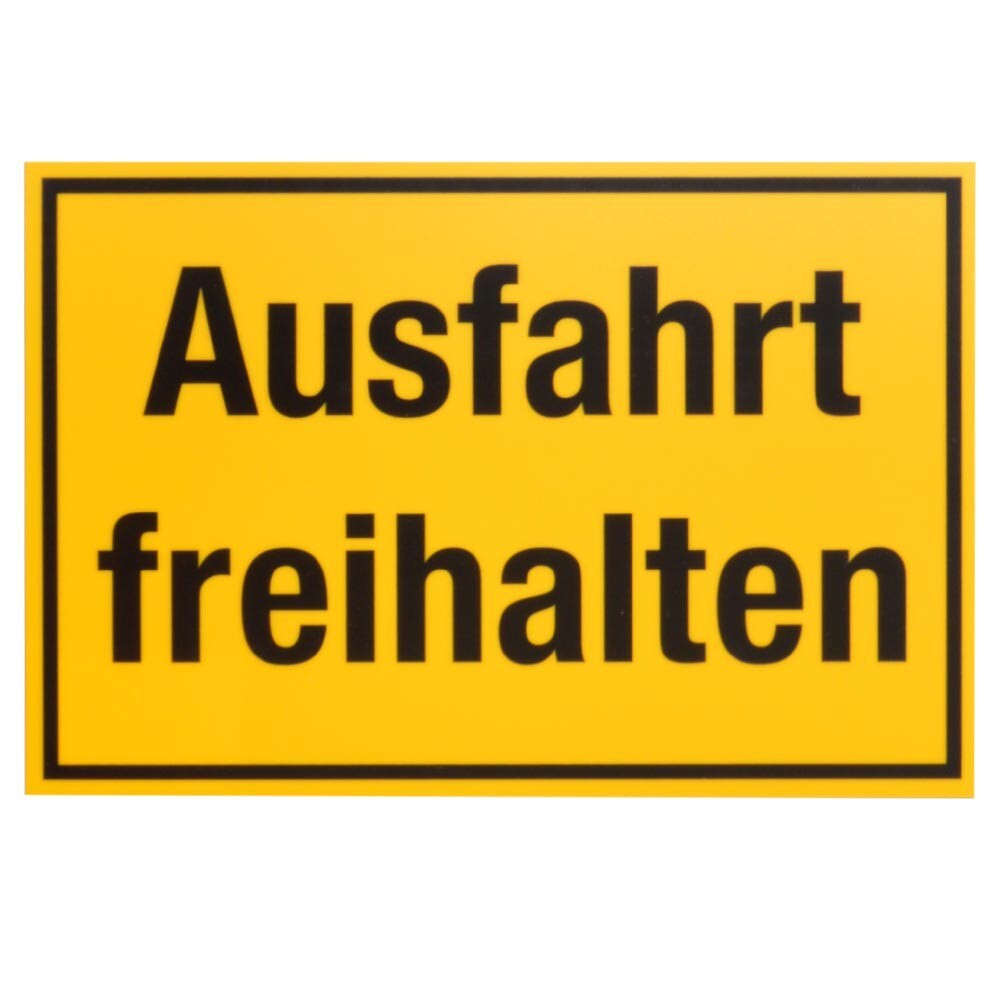 Schild Ausfahrt freihalten 300 x 200 mm image number 0