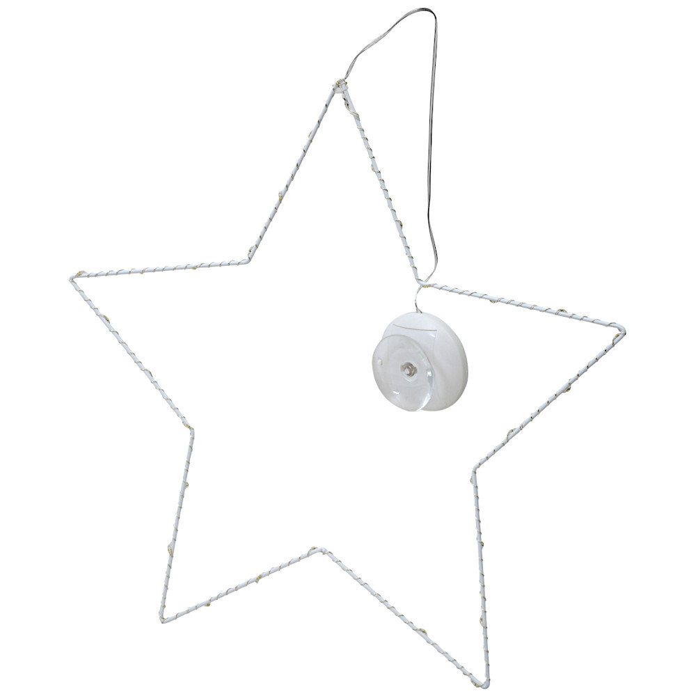 LED-Fensterfigur Stern Ø 40 cm aus Metall mit 30 LED und Saugnapf image number 1