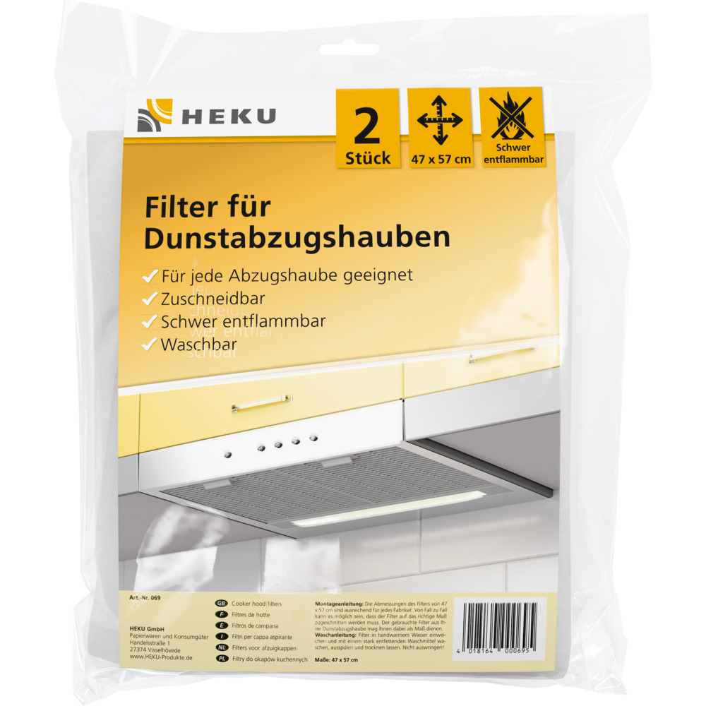 Filter für Dunstabzugshauben 2 Stück image number 0