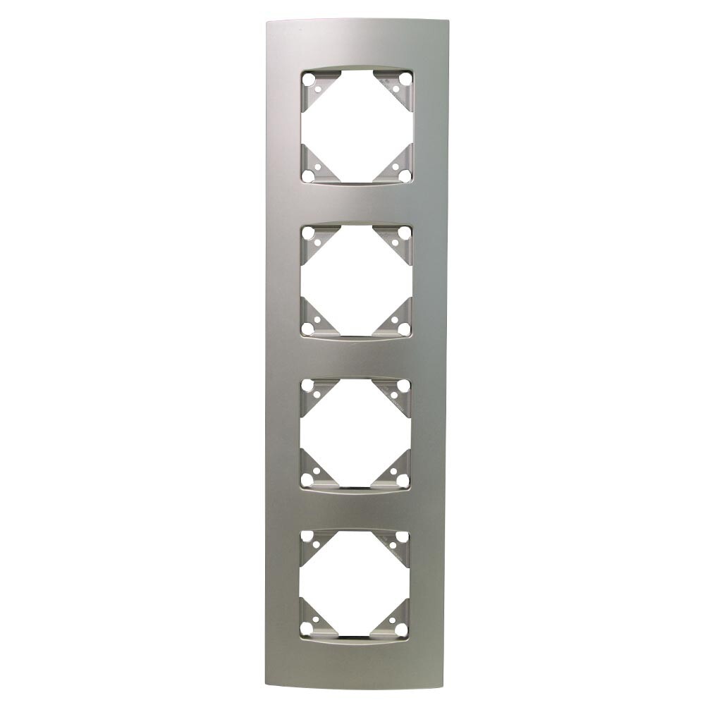 4-fach Rahmen Arcada Kunststoff chrom image number 0