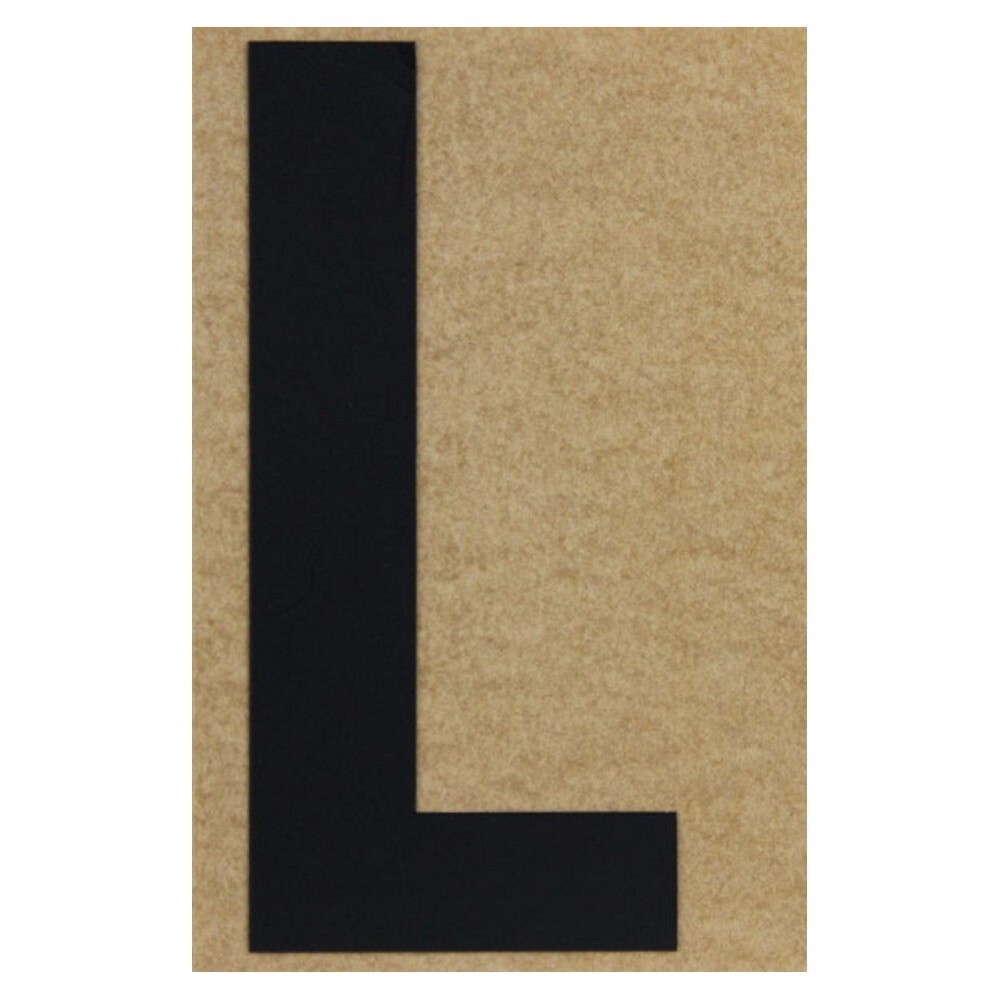 Klebebuchstabe L 100 mm schwarz image number 0