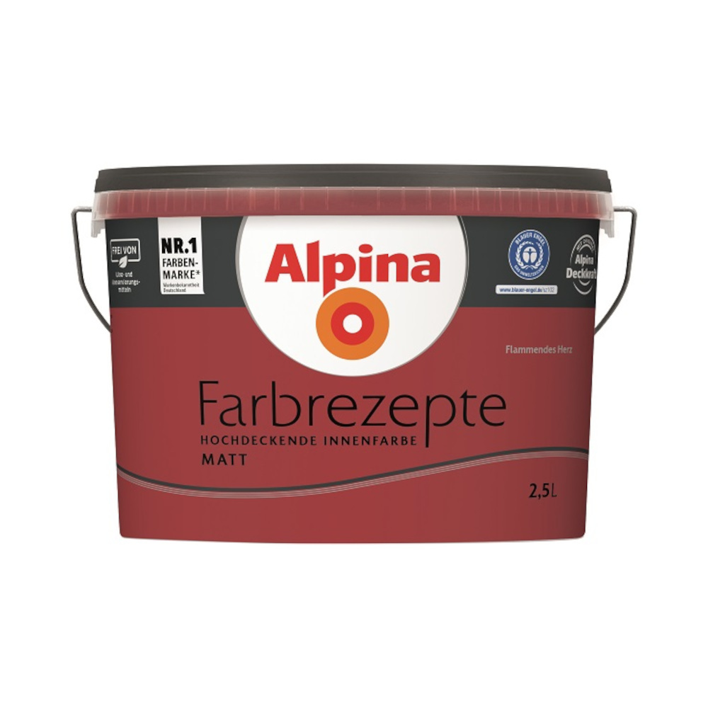 Alpina Farbrezepte Flammendes Herz matt 2,5 Liter image number 0