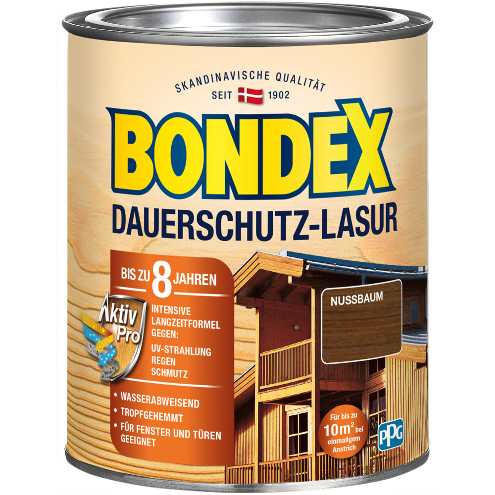 BONDEX Dauerschutz Lasur Nussbaum 750 ml image number 0