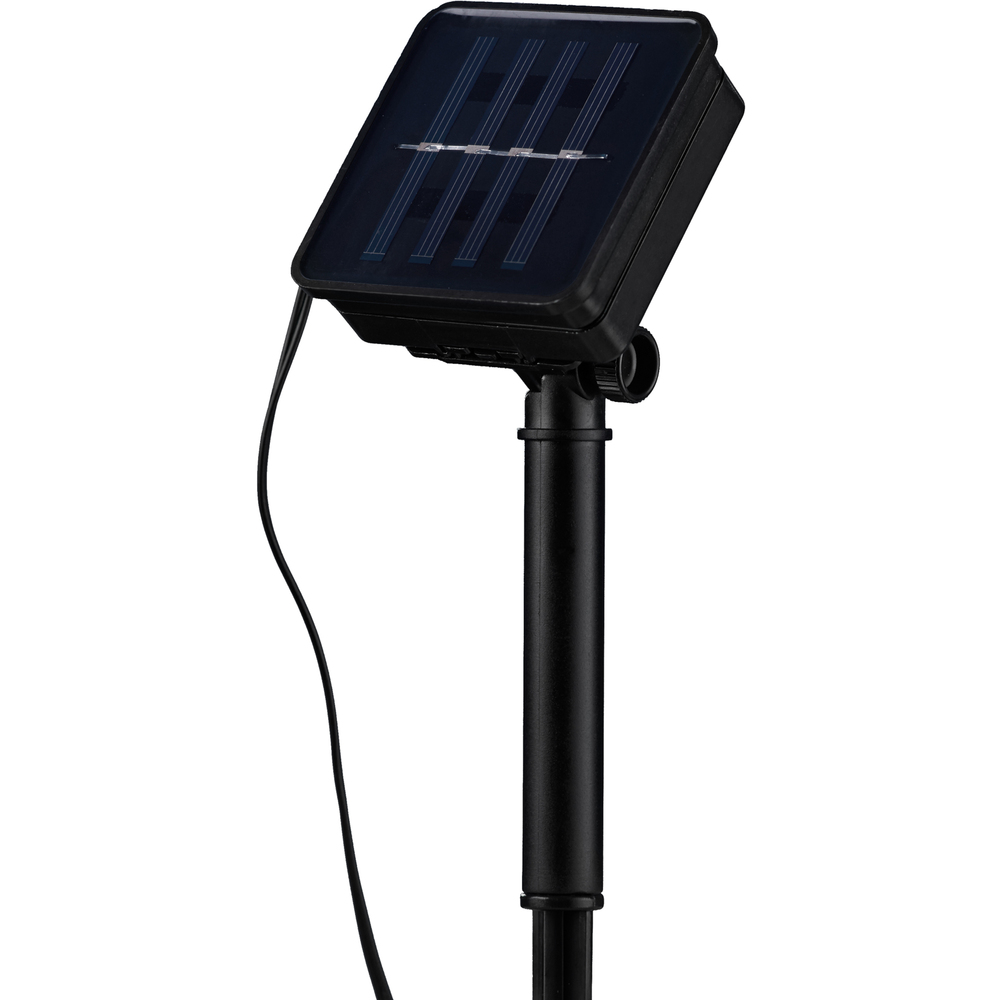 Solar-LED-Lichterkette mit Smokey-Lampenschirm image number 2