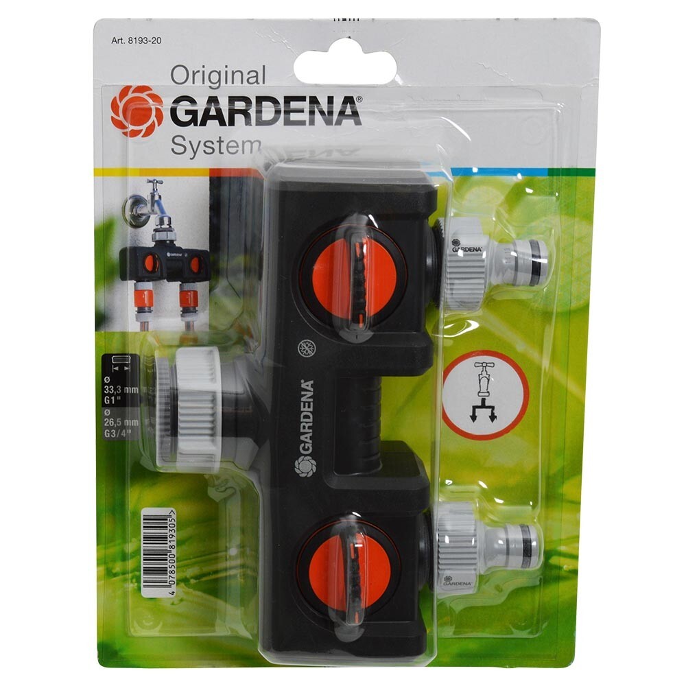 Gardena 2-Wege-Verteiler mit G1-Gewinde