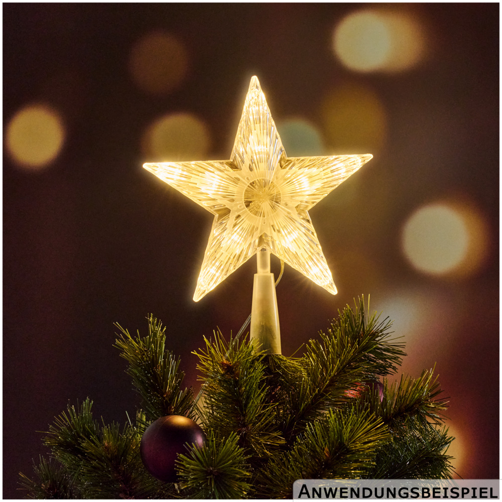 LED-Weihnachtsbaumspitze Stern 10 LEDs image number 1