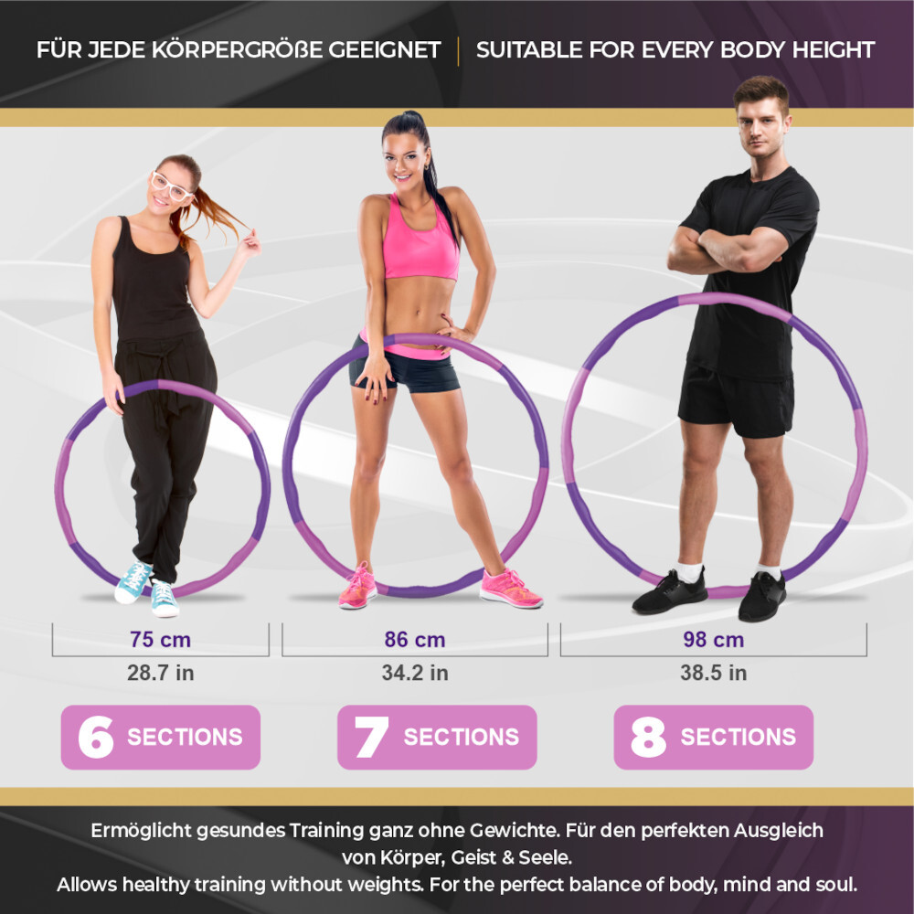 Fitness-Reifen Macacor in Lilapink, inklusive Zubehör image number 3