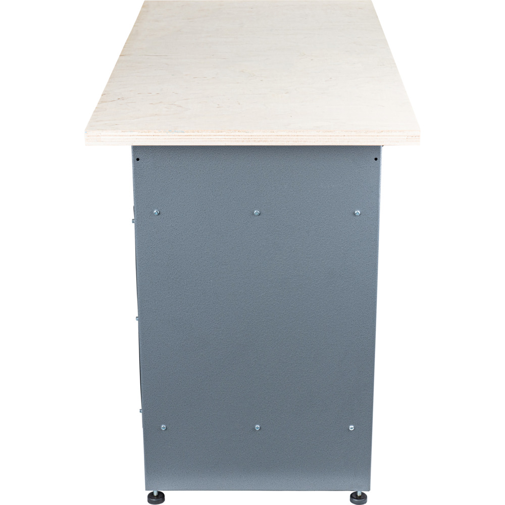 GERMANIA® Werkbank mit Metallgestell und Holz-Arbeitsplatte image number 2