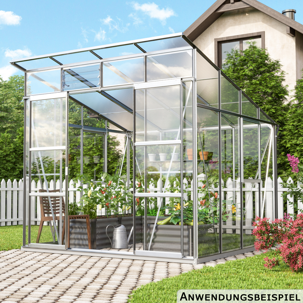 Vitavia Gewächshaus Freya 254 x 254 x 240 cm Alu eloxiert