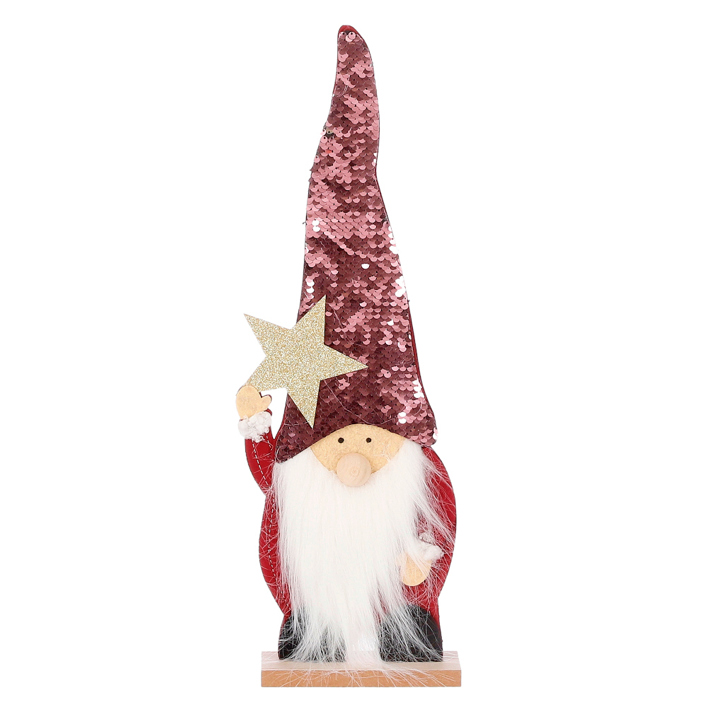 Weihnachtsmann Wichtel aus Holz klein image number 0