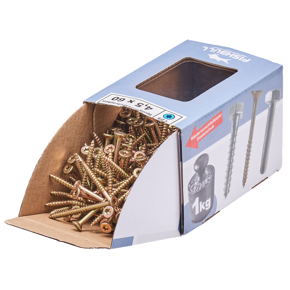 Spanplattenschraube 4,5x60 mm IVZ 1kg FISHBULL-Pack Senkkopf Teilgewinde image number 3