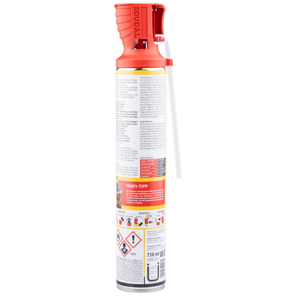 Soudal Bauschaum Genius Gun 750 ml aus Polyurethanschaum image number 1