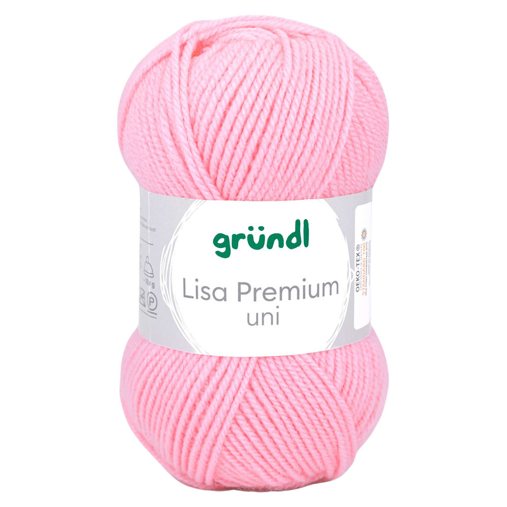 Garn Lisa Premium uni 50 g babyrosa