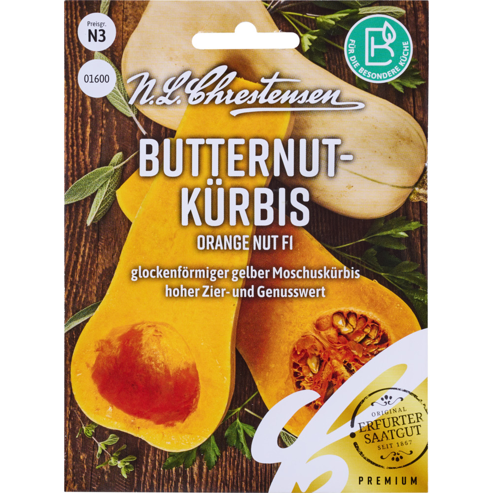 Saatgut Butternutk&uuml;rbis Orange Nut F1 image number 0