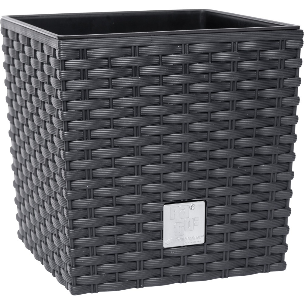 Prosperplast Blumentopf Rato Low 17 x 17 x 17 cm in Anthrazit
