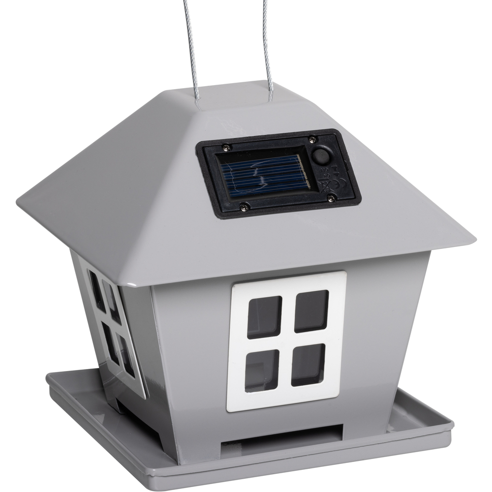 Vogelfutterhaus mit Solar-LED-Beleuchtung image number 1