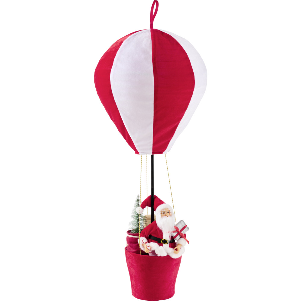 Weihnachtsmann mit Heißluftballon ca. 102 cm