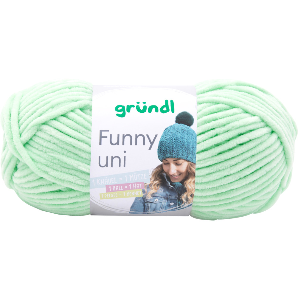 Garn Funny uni 100 g pastellgr&uuml;n