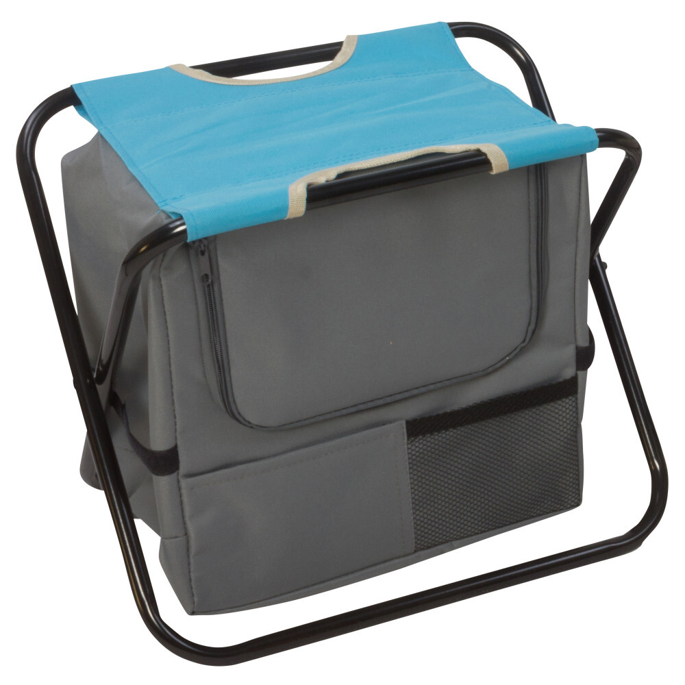 Klapphocker mit Metallgestell und Kühltasche in verschiedenen Farben image number 1