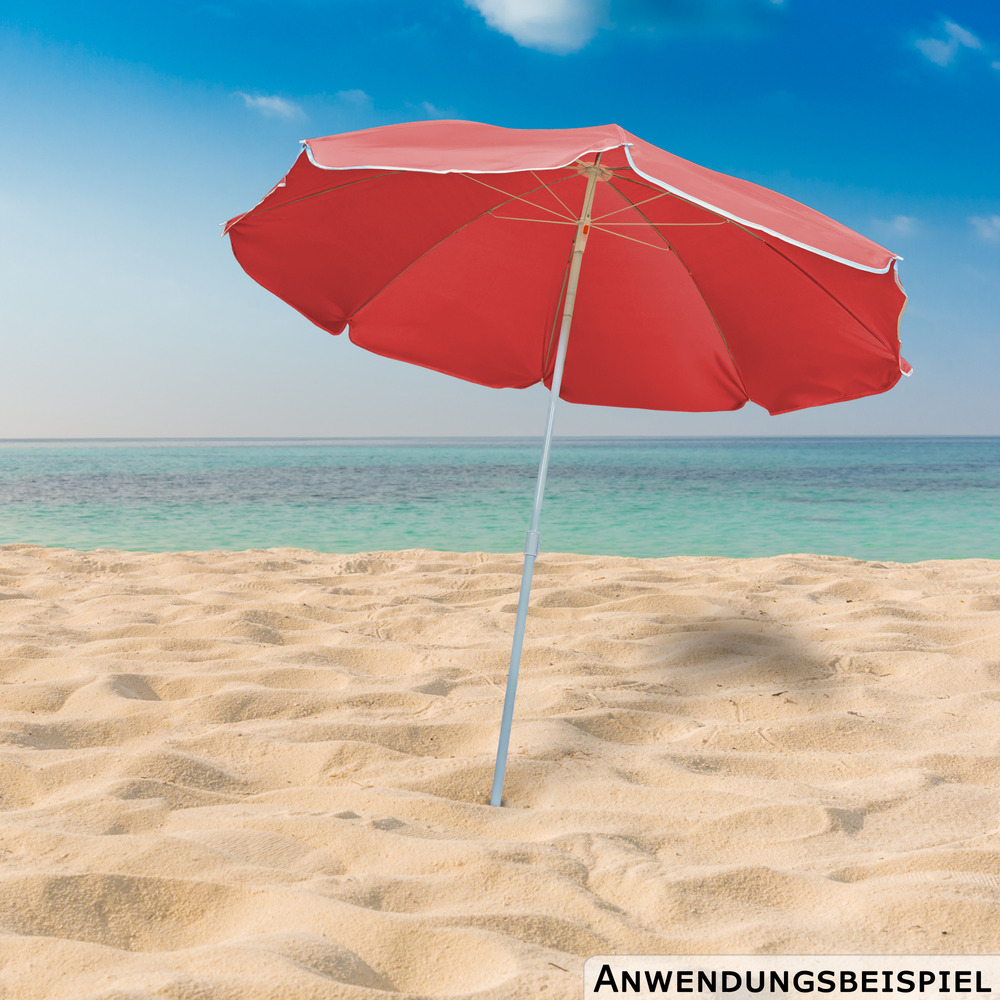 Sonnenschirm mit Knickfunktion Nylon ⌀ 180 cm Farbauswahl image number 13