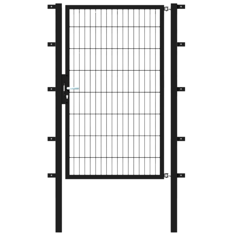 Einzeltor Flexo 1000 x 1600 mm mit Pfosten 60 x 60 mm in Anthrazit