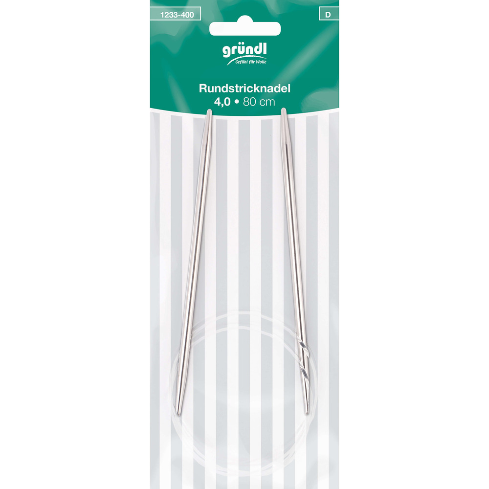 Rundstricknadeln 4 mm 80 cm