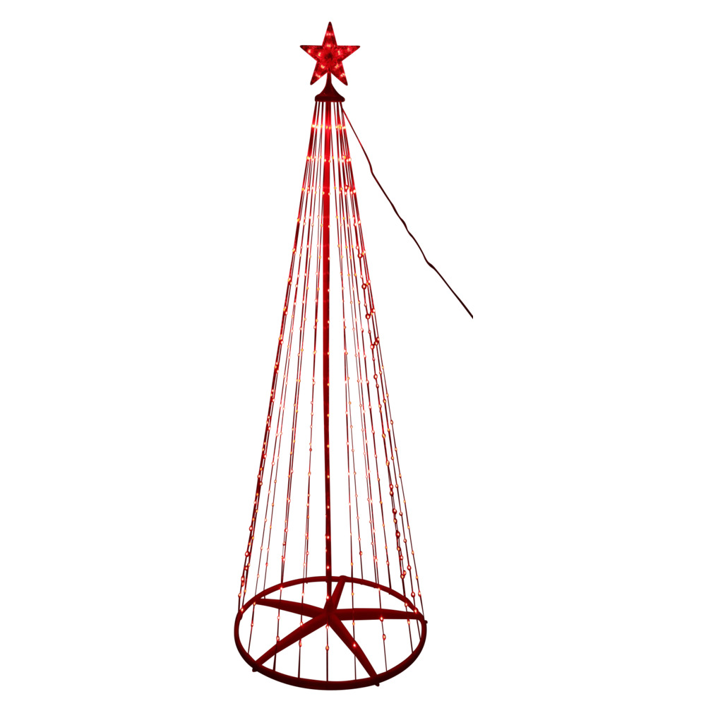 Künstlicher LED Lichterbaum mit Stern 210 cm RGB-Farbwechsel image number 2