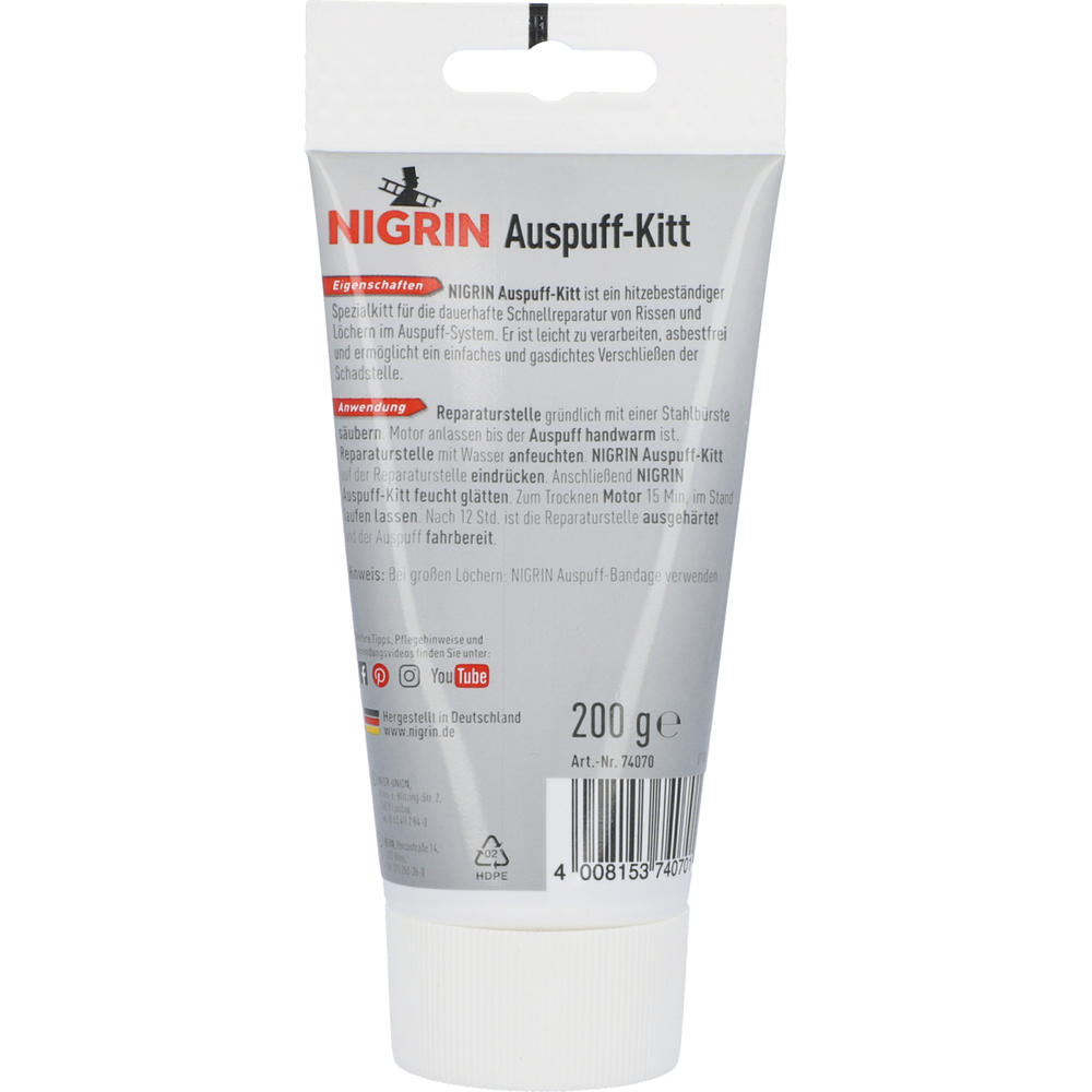 Nigrin Auspuff-Kitt, 200 g, Reparaturpaste image number 1