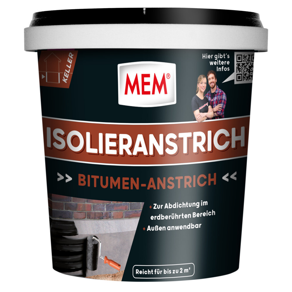 MEM Bitumen-Isolieranstrich 1 Liter image number 0