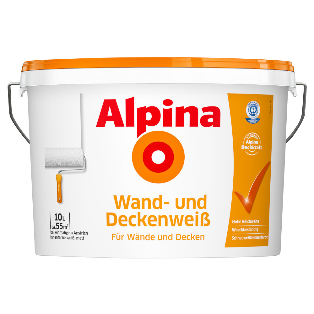 Alpina Wand- und Deckenweiß 10 Liter