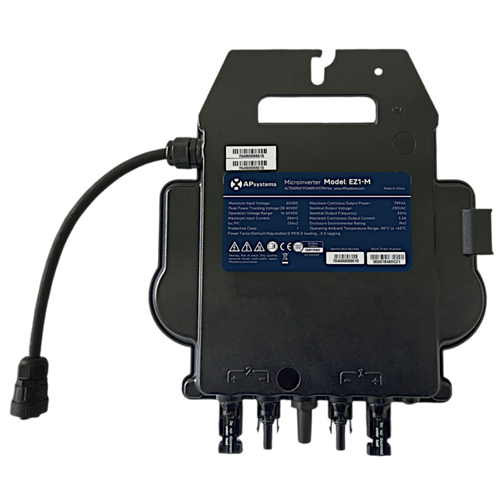 Balkonkraftwerk 800W mit AP Systems EZ1-M Wechselrichter und Anschlusskabel image number 2