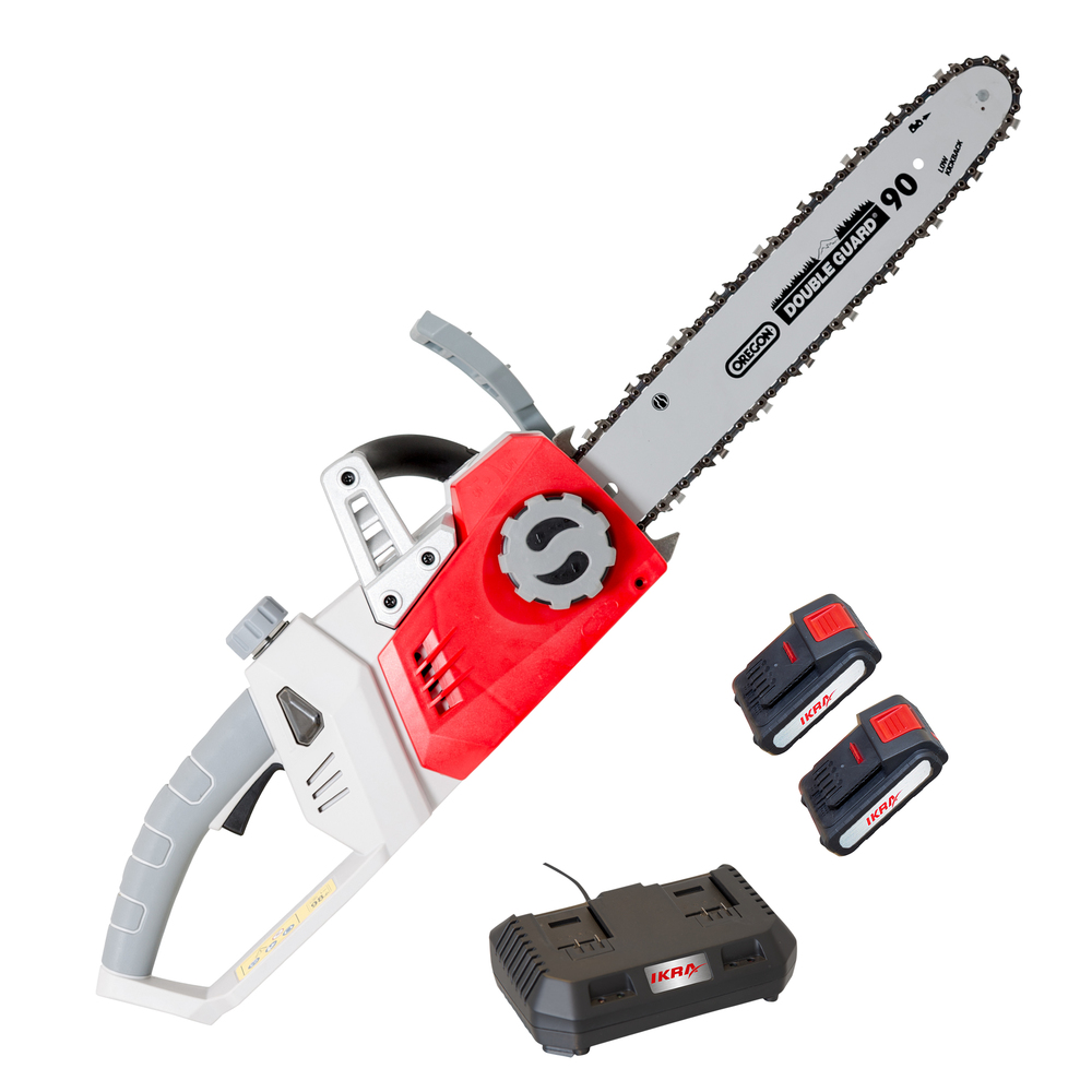 IKRA Akku-Kettens&auml;ge ICC 2/2035 inkl. 2 Akkus und Doppel-Ladeger&auml;t image number 0