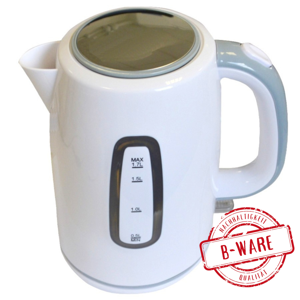 Wasserkocher 1,7 Liter 2200W in Weiß aus Kunststoff - B-Ware