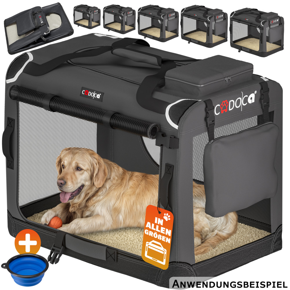Tiertransportbox M 60 x 42 x 44 cm Anthrazit image number 6