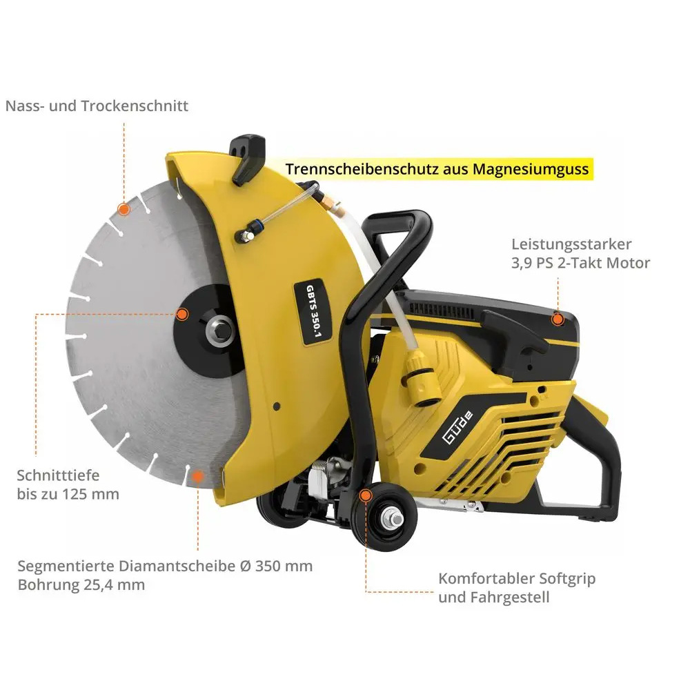 Güde® Betontrennschneider GBTS 350.1 mit 3,9 PS image number 11