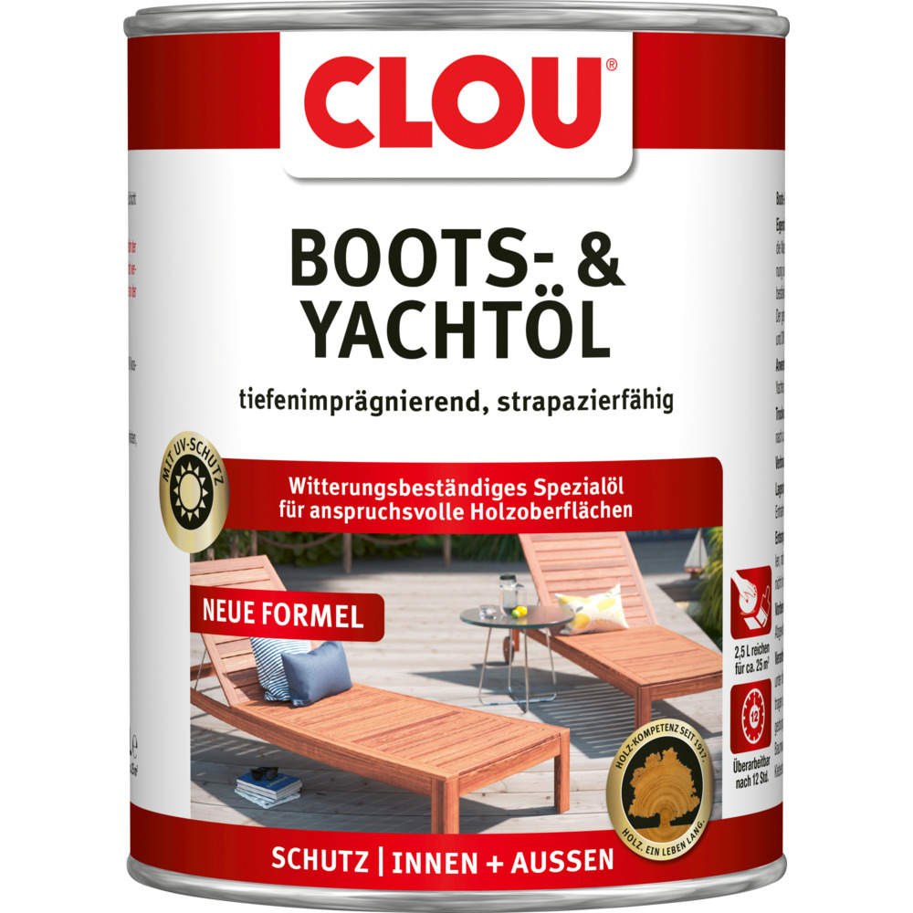 Clou Boots- & Yachtöl transparent 2,5 L