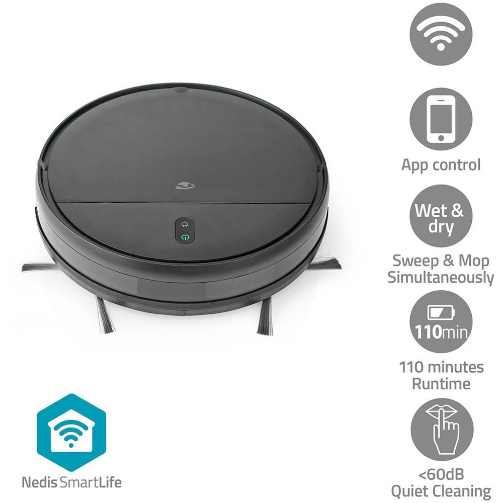 Nedis SmartLife Saugroboter mit Wischfunktion