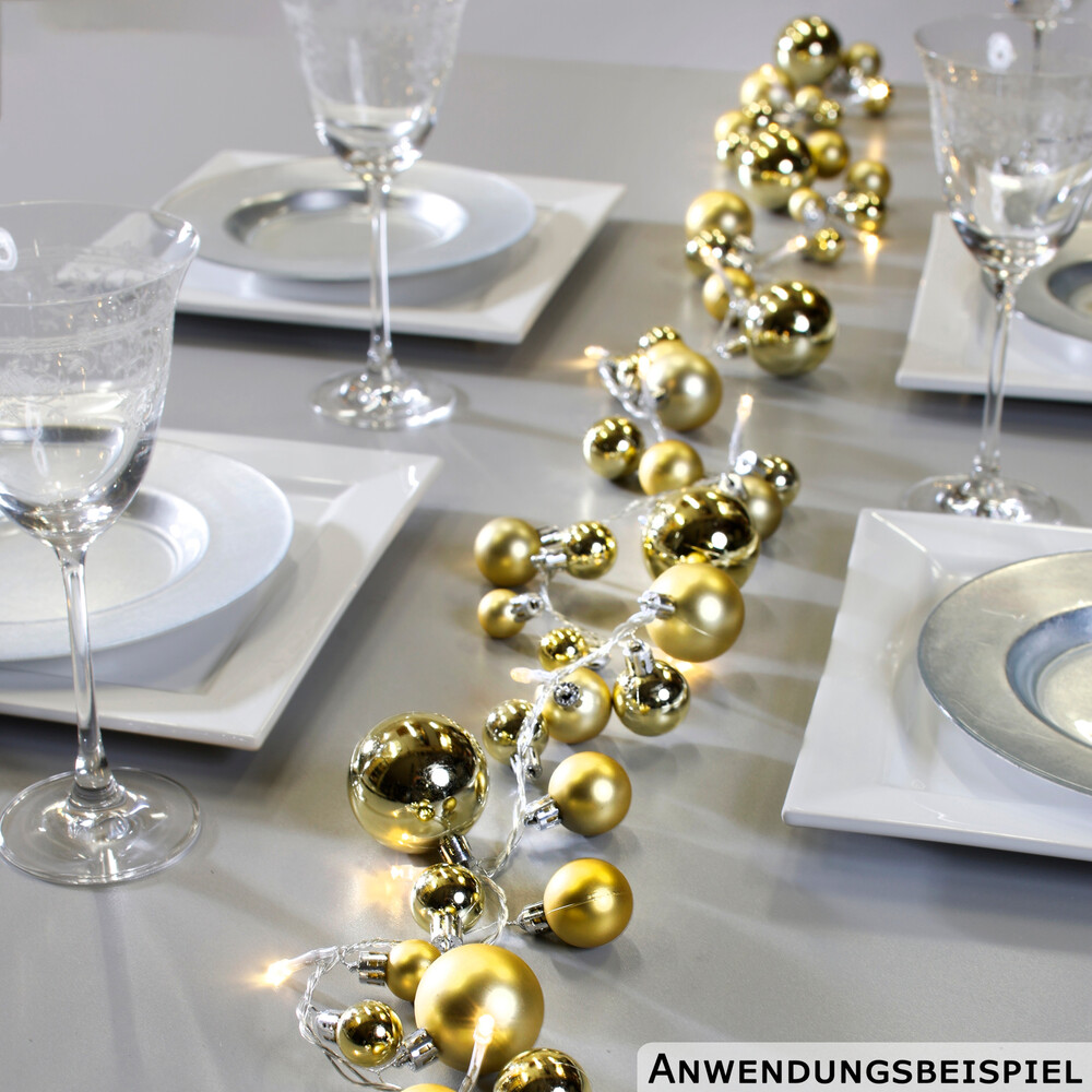 Kugel-Lichterkette mit 20 LEDs - 3-fach sortiert image number 6