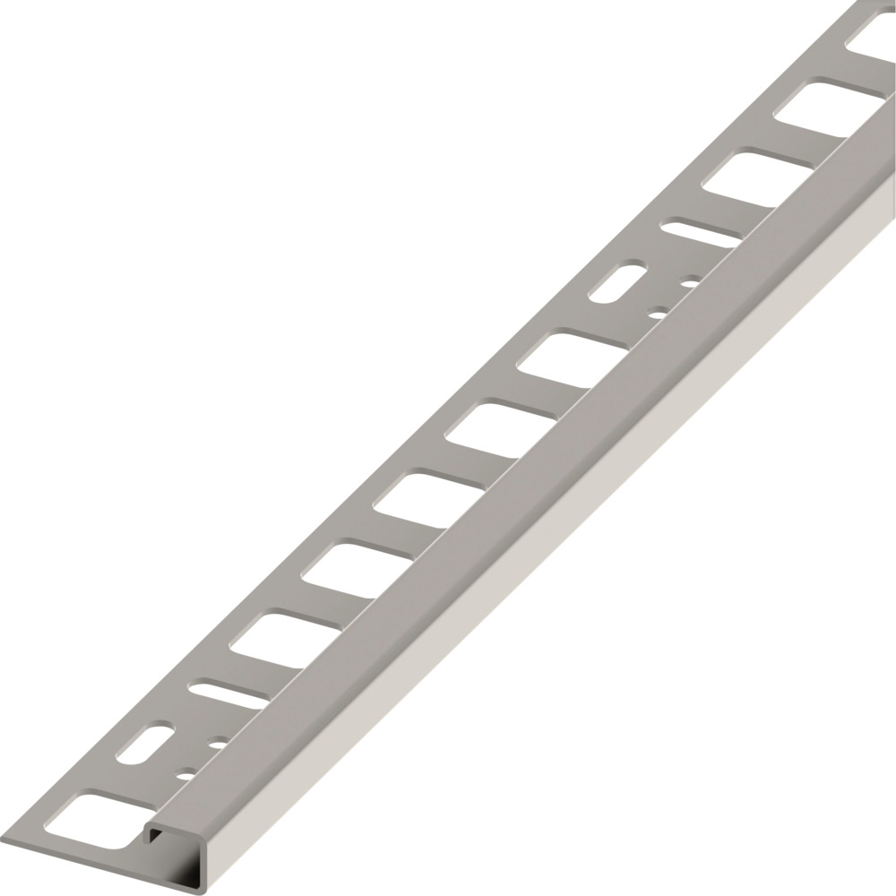 Fliesenprofil Quadrat Edelstahl 2500 x 10 x 20 mm 