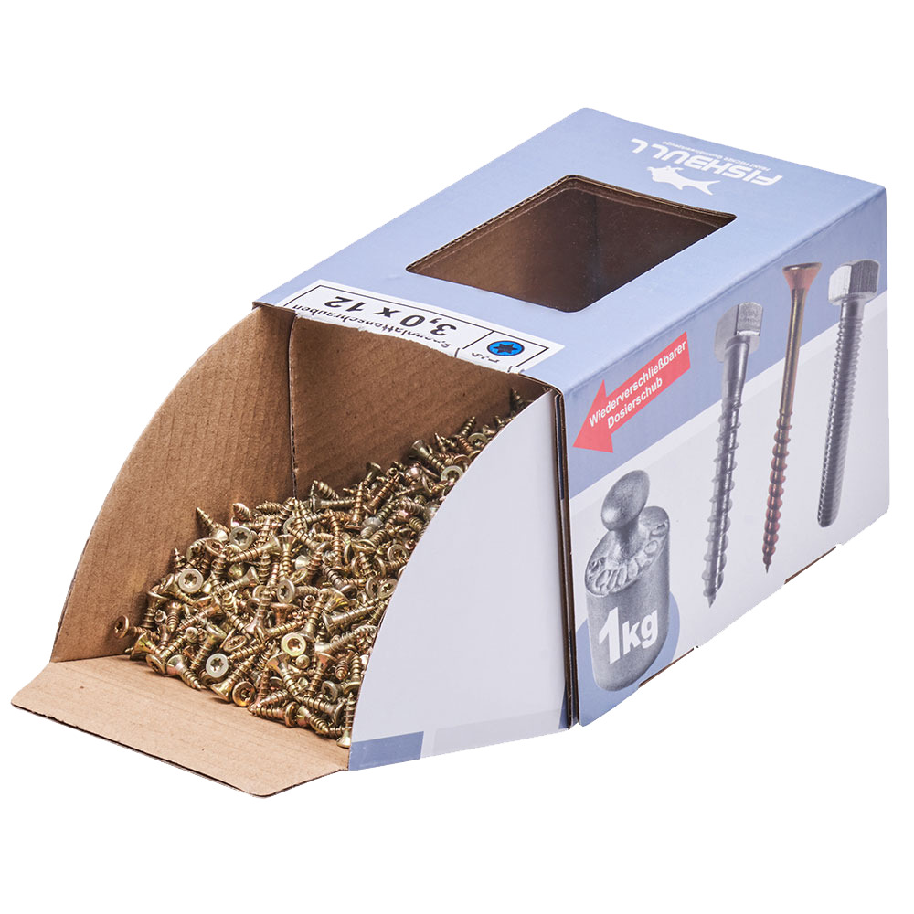 Spanplattenschraube 3x12 mm IVZ 1kg FISHBULL-Pack Senkkopf Vollgewinde image number 3